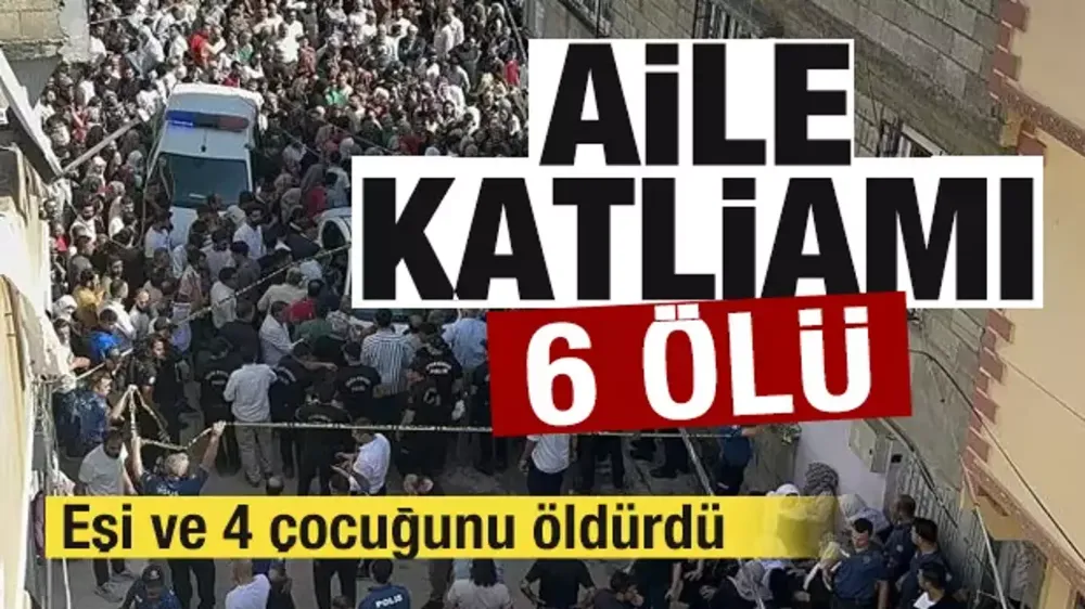 Aile katliamı! Eşi ve 4 çocuğunu öldürüp intihar etti