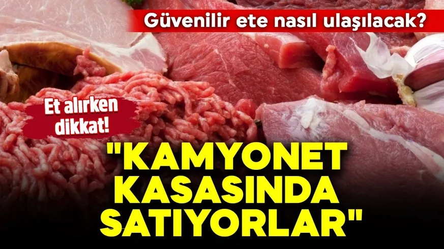 Kamyonet kasasında satıyorlar...