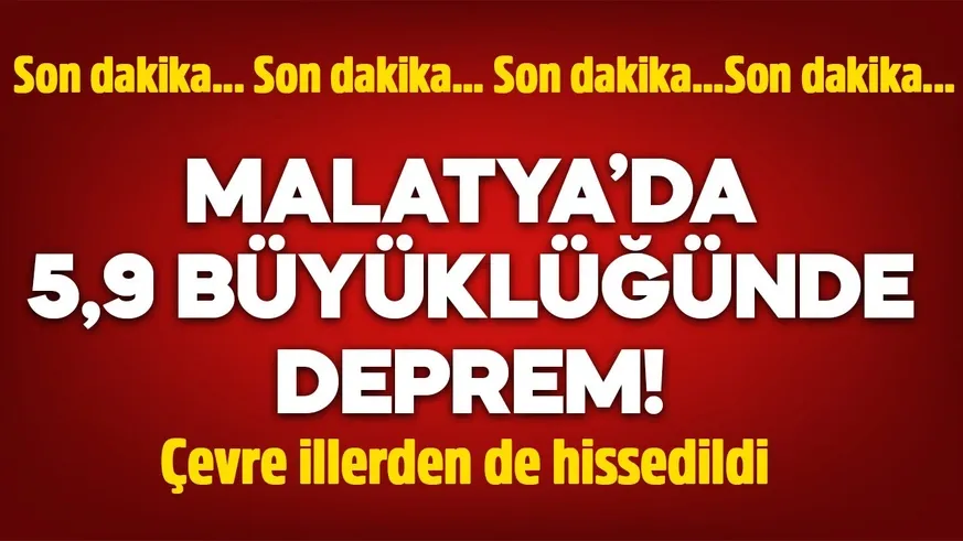 Sarsıntı çevre illerden de hissedildi!