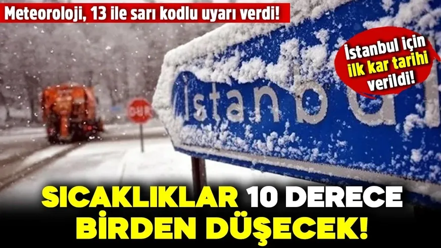 Soğuklar geliyor! Sıcaklıklar 10 derece birden düşecek!