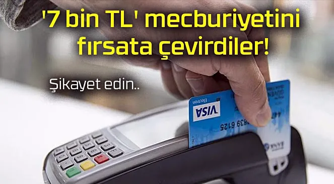 Uyanık esnaf kart kullanım mecburiyetini fırsata çevirdi... 