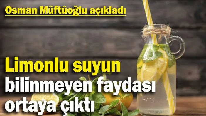 Limonlu suyun bilinmeyen faydası ortaya çıktı...