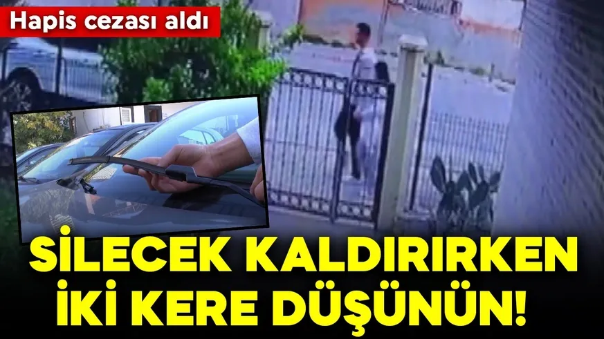 Silecek kaldırırken iki kere düşünün! Hapis cezası aldı