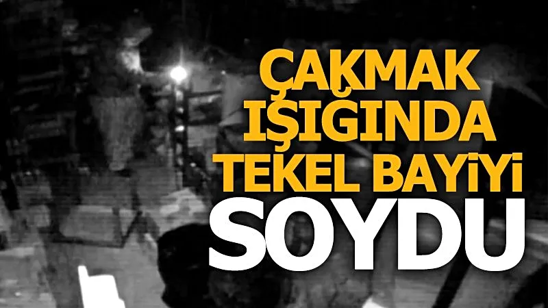 Tekel bayiden 150 bin TL değerinde içki ve sigara çaldı...