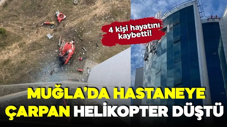 Hastaneye helikopter çarptı kazada 4 kişi hayatını kaybetti...