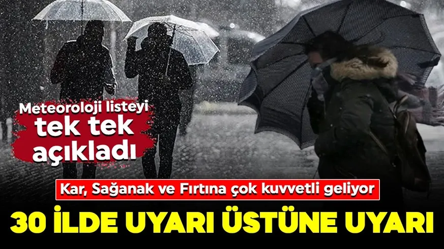 İşte il il hava durumu tahminleri...