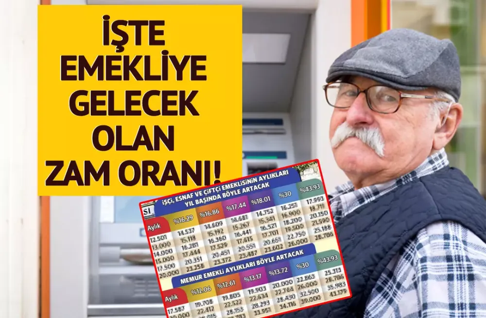 Memur, işçi, esnaf ve çiftçi emeklilerinin maaş zammı ortaya çıktı!