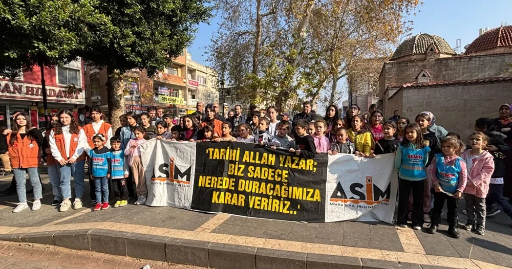 Savaşlarda şehit edilen çocukların çığlığı Adana’dan duyuldu