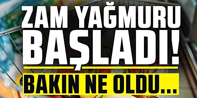 Yeni yıl büyük zamlarla geldi...