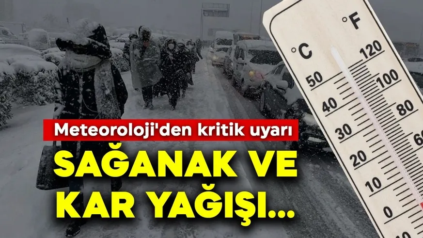 Sağanak ve kar yağışı geliyor...