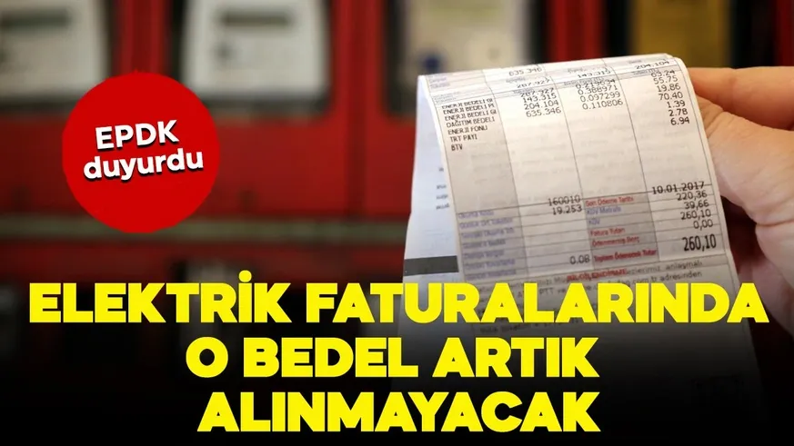 O bedel artık alınmayacak!