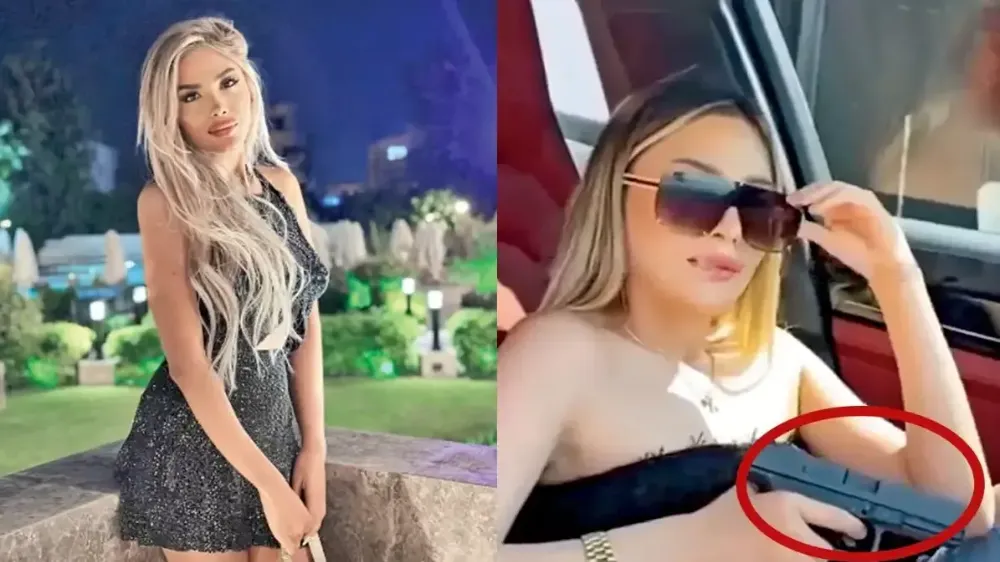 Lüks araçta silahla poz veren fenomene gözaltı