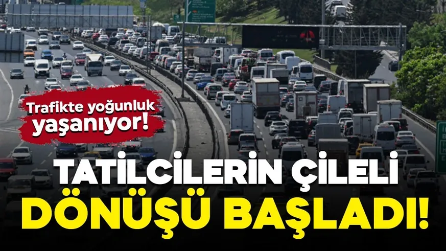 Trafikte yoğunluk yaşanıyor!