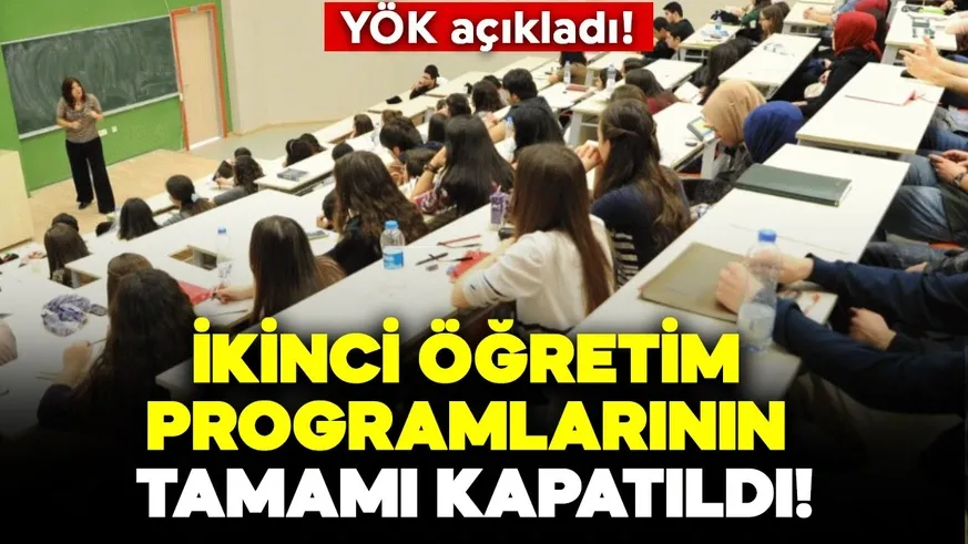 İkinci öğretim programları sona erdi!