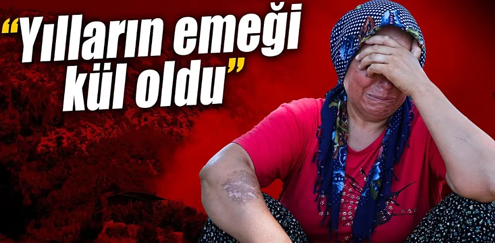 Evi yanan ailenin feryadı yürekleri dağladı, yangını gözyaşları ile izlediler