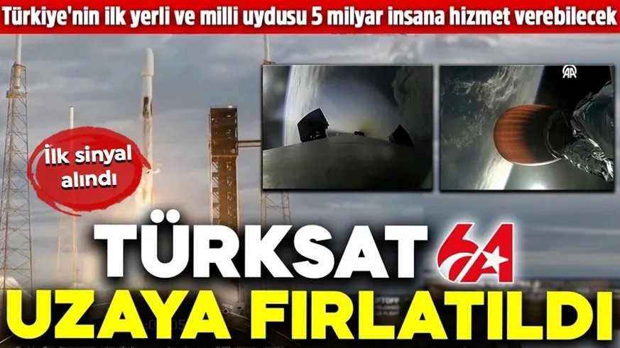 Türksat 6A uydusu uzaya fırlatıldı!