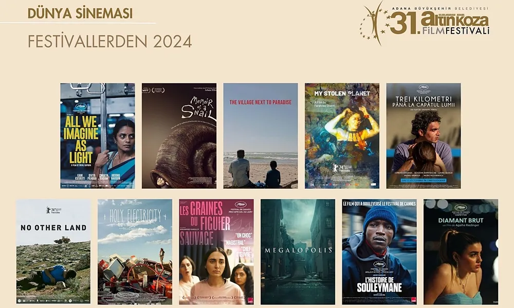 Cannes’dan Berlin’e, 2024’ün ödüllü filmleri Adana Altın Koza’da