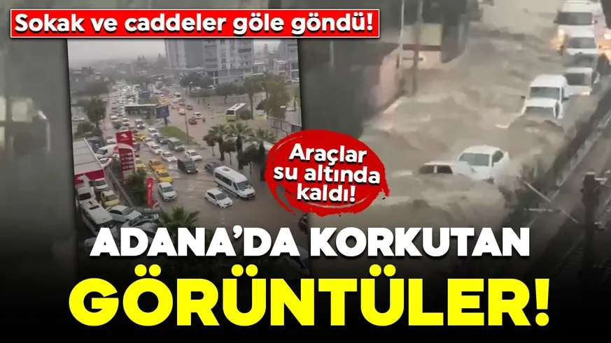 Adanalıya yağmur sürprizi hazırlıksız yakalandılar...