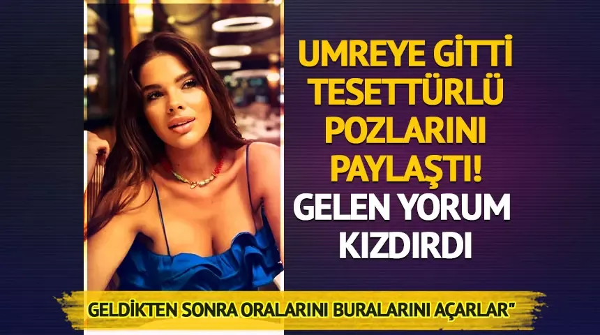 Damla Ersubaşı umreye gitti, tesettürlü poz! 