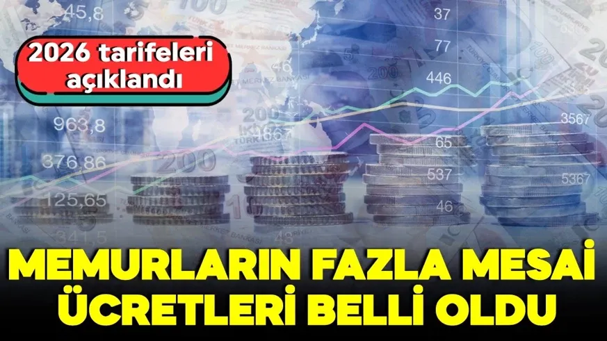 Memurun fazla mesai ücreti belli oldu! 16 lira 55 kuruşa çıkacak