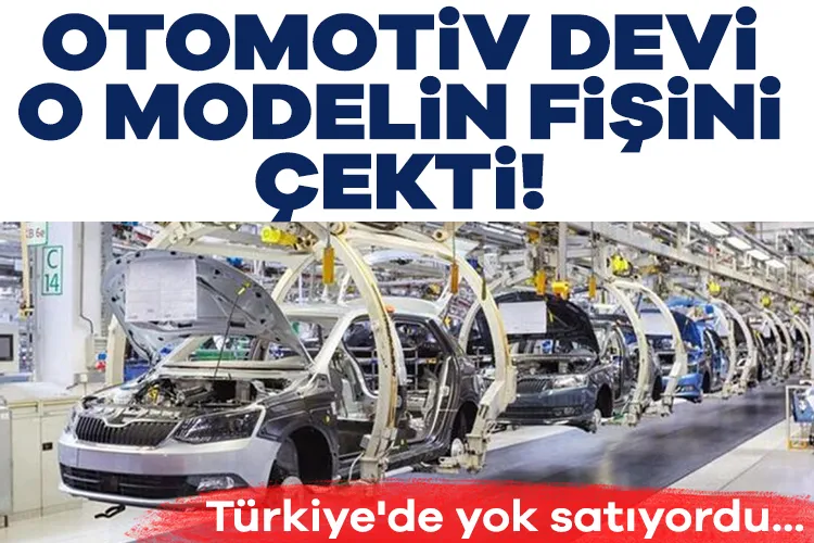 Otomobil devi o modelinin fişini çekti 