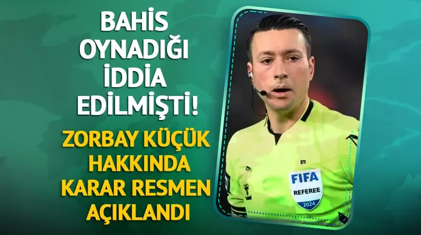 PFDK, Zorbay Küçük hakkındaki idari tedbirin kaldırıldığını açıkladı!