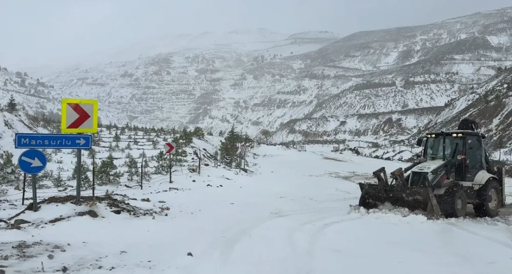Adana’nın yüksek kesimlerinde kar yağdı...
