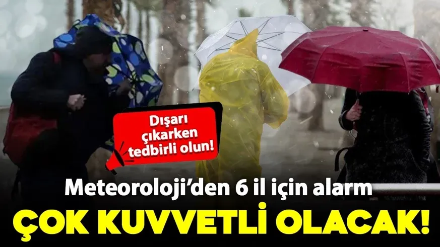 Meteoroloji 3 Bölgeyi Uyarı!