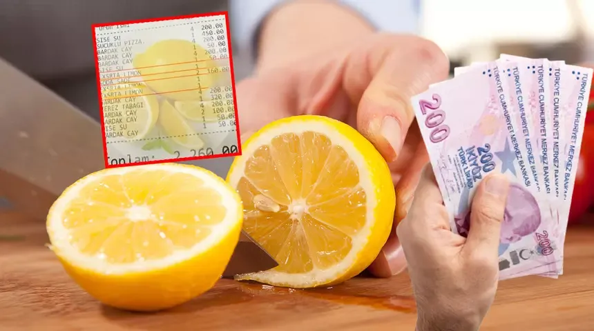 Kafede çaya sodaya dilim limon istediler, kasada şok oldular! 2260 TL hesap...