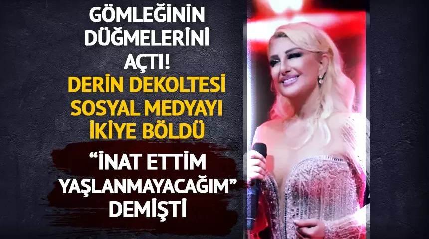 Muazzez Ersoy gömleğinin düğmelerini açtı! Dekoltesi olay oldu