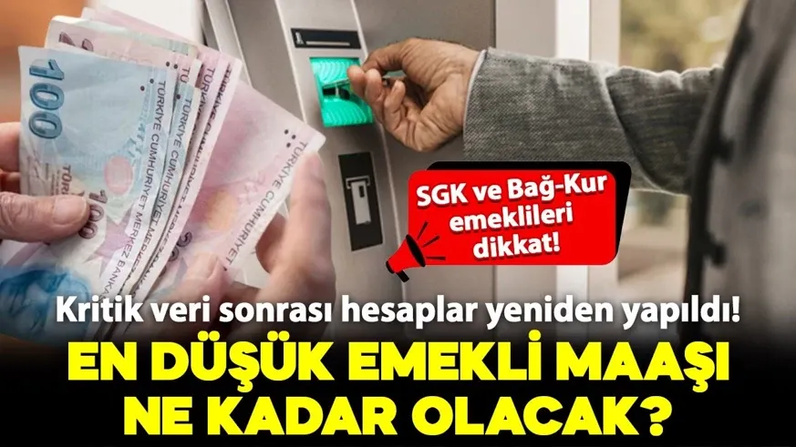 En düşük emekli maaşı için rakam verdi!