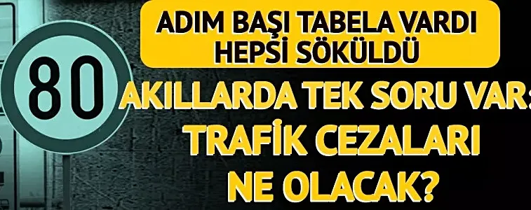 81 ilde tabelalar söküldü 992 yaya geçidi kaldırıldı...
