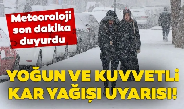 Kuvvetli kar yağışı geliyor...