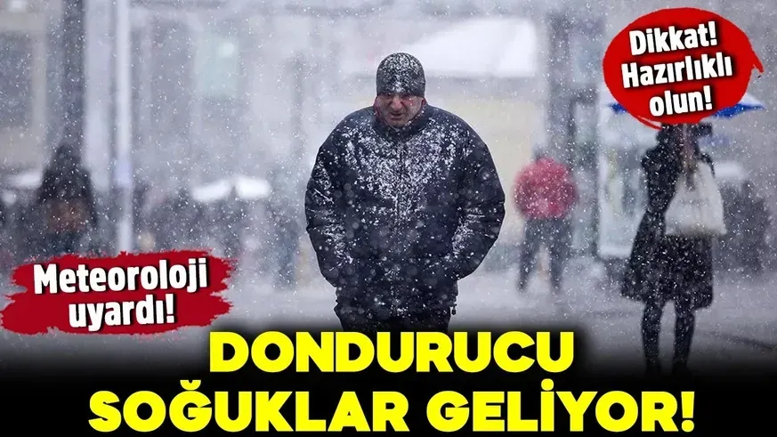 Dondurucu kış geliyor! Meteoroloji 8 ili uyardı...
