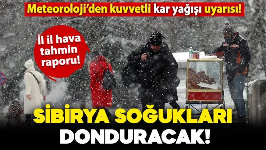 Meteoroloji’den kuvvetli kar yağışı uyarısı! Lapa lapa kar bekleniyor 