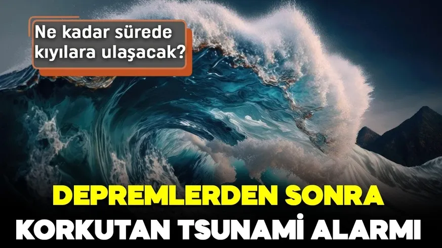   Tsunami yaklaşık 30 dakika içinde kıyılara ulaşabilir!