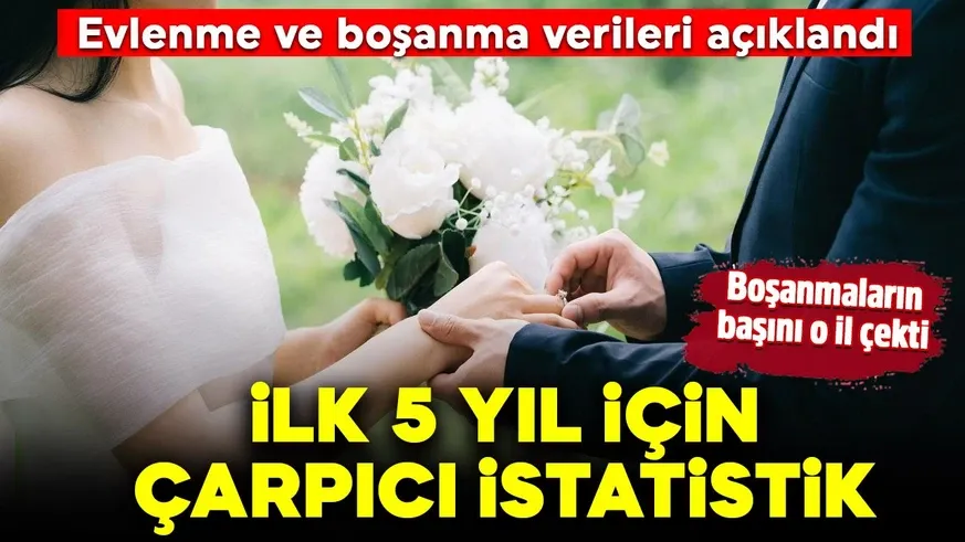 Evlenme ve boşanma verileri paylaşıldı!  