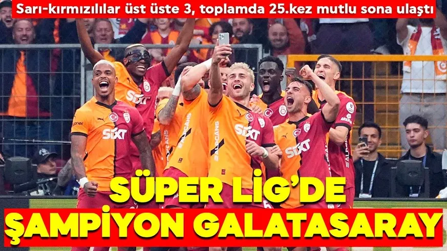 Galatasaray! Sarı-kırmızılılar 5. yıldızı taktı...