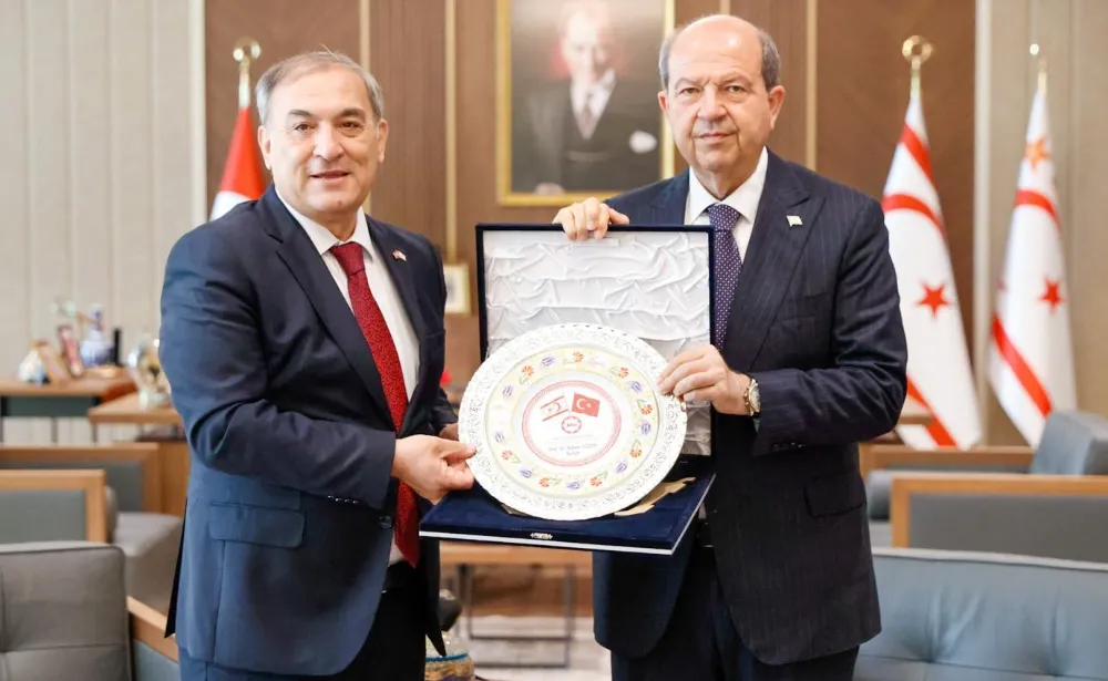 Rektörümüz’ KKTC Cumhurbaşkanı’nı Ziyaret Etti