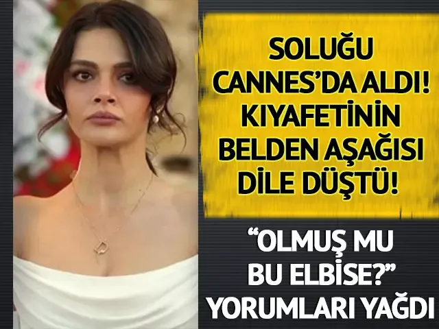 Derin dekolteli elbisesi sosyal medyayı ikiye böldü!