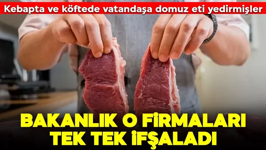 Kebapta ve köftede vatandaşa domuz eti yedirmişler! 