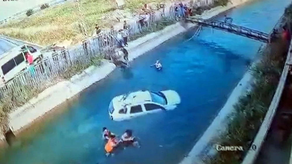 Sulama kanalında can pazarı...