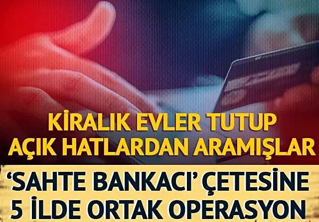Kiralık evlerden açık hat kullanarak vatandaşları dolandırdılar!