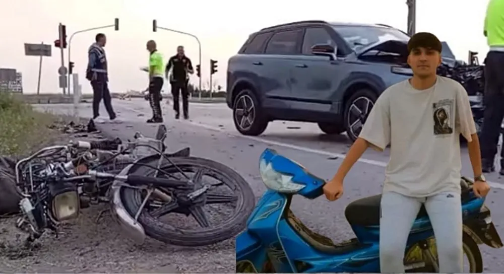 Otomobille çarpışan motosikletin sürücüsü kurtarılamadı...