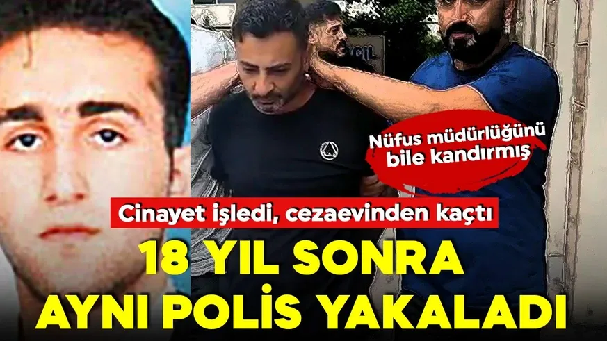 Firari katil, 18 yıl sonra çöp atarken aynı polislere yakalandı