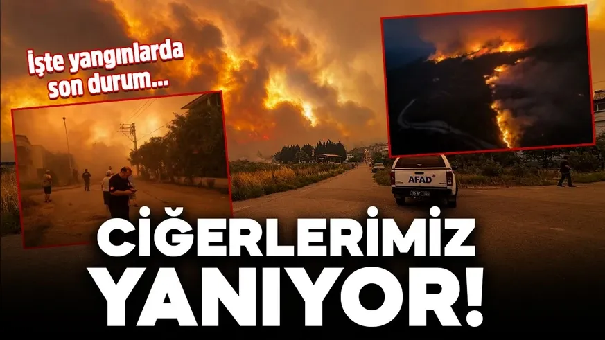 Birçok noktada alevlerle mücadele ediliyor!