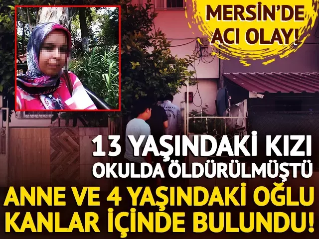 38 yaşındaki anne cinnet geçirdi...