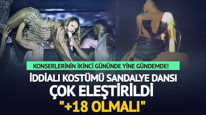 Sandalye dansı ve kıyafeti çok eleştirildi...