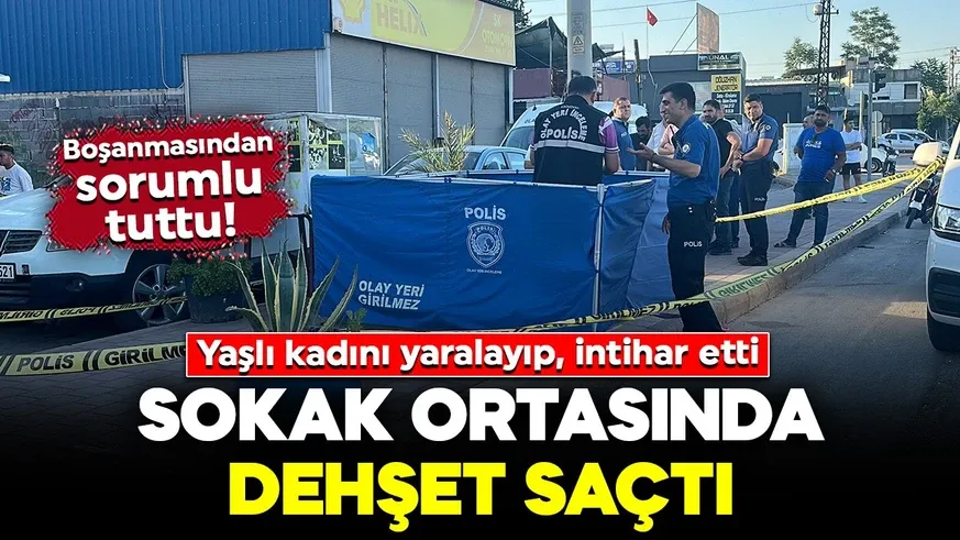 Eşinden boşanmasından sorumluğu tuttuğu kayınvalidesini vurdu ardından intihar etti