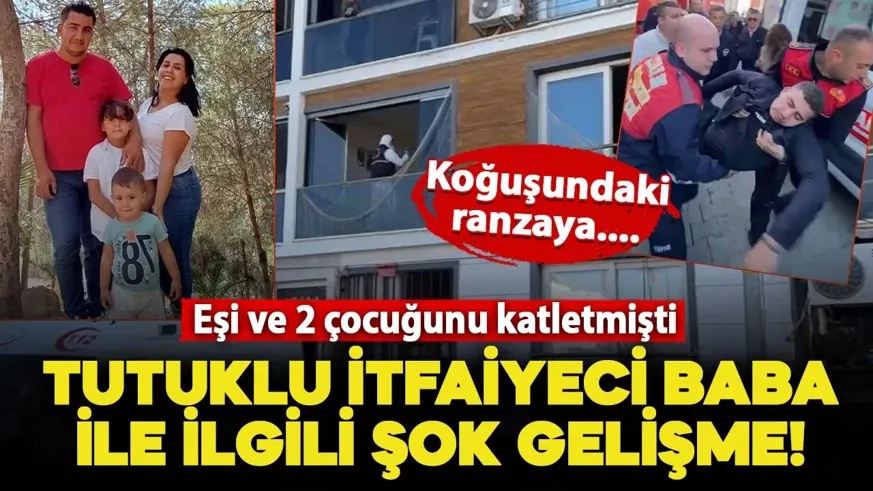 Eşi ve iki çocuğu yangında ölmüştü! Tutuklanan itfaiye eri koğuşunda kendini astı